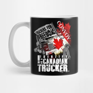 Canada Freedom Convoy 2022 Canadian Truckers Support flag Mug